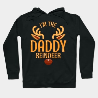 DADDY Reindeer Matching Family Dad Christmas Hoodie